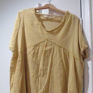 Listicle Boutique Yellow Babydoll Dress